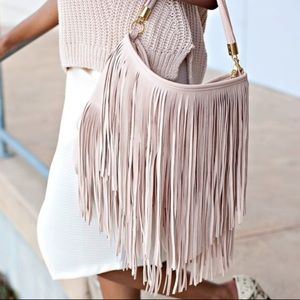 H&M pink fringe crossbody purse 💕